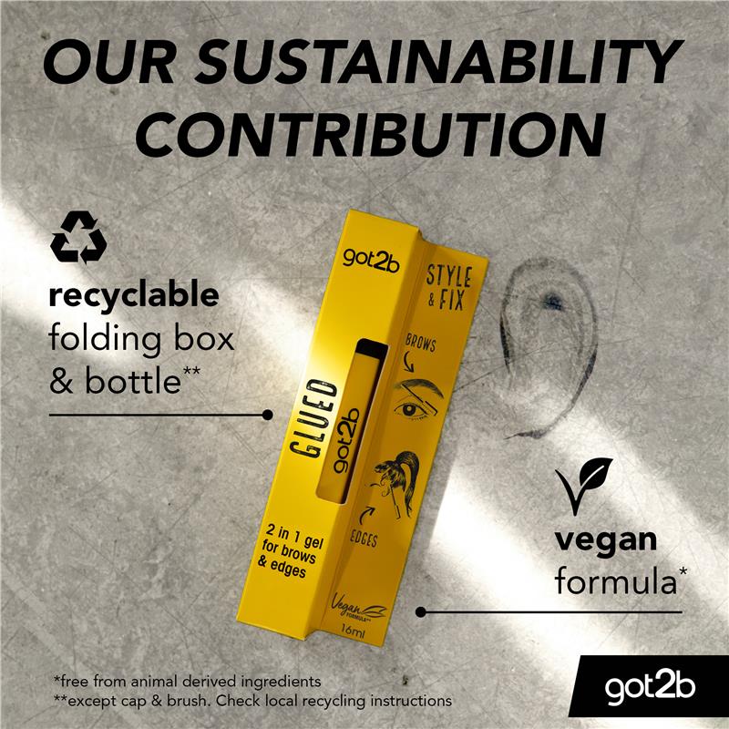 Got2b Gel Lông Mày & Mép Tóc - Got2b Glued 4 Brows & Edges - Tạo Dáng Cố Định Giữ Nếp Lông Mày