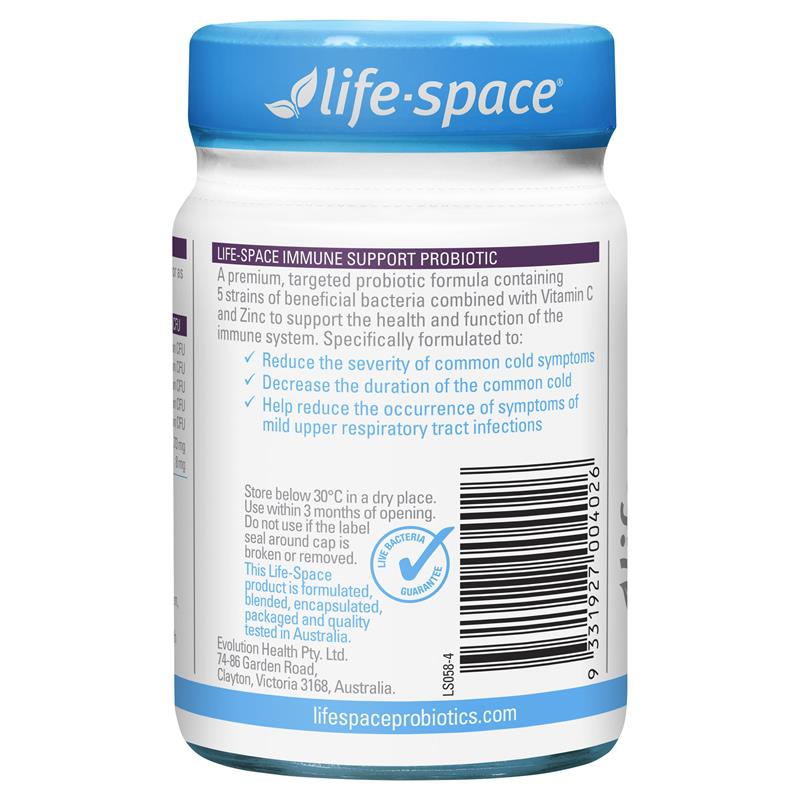 Viên Uống Men Vi Sinh Tăng Đề Kháng Life Space Immune Support Probiotic 60 Capsules