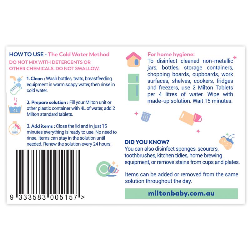 Hộp Khử Trùng Bình Sữa Milton 30 Viên -  Milton Antibacterial 30 Tablets