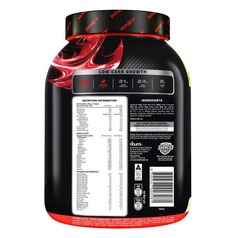 Bột Vital Strength Launch Whey Protein Tăng Trưởng & Phục Hồi Cơ Vị Vanilla/ Sô Cô La - Vital Strength Launch Whey Protein Vanilla/Chocolate