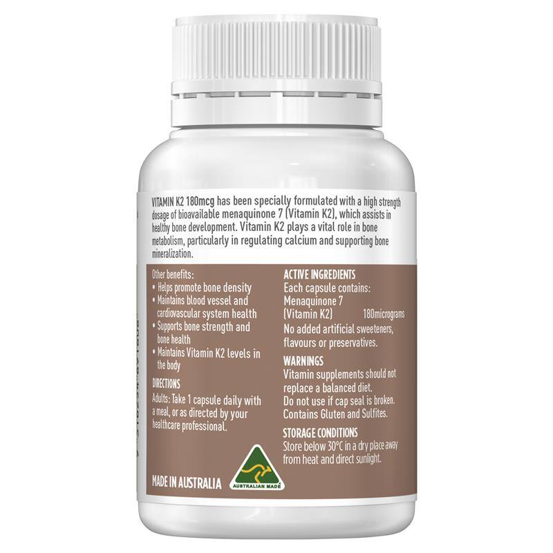 Healthy Care Vitamin K2 180mg 50 Viên - Viên Uống Hỗ Trợ Và Duy Trì Sức Khỏe Xương