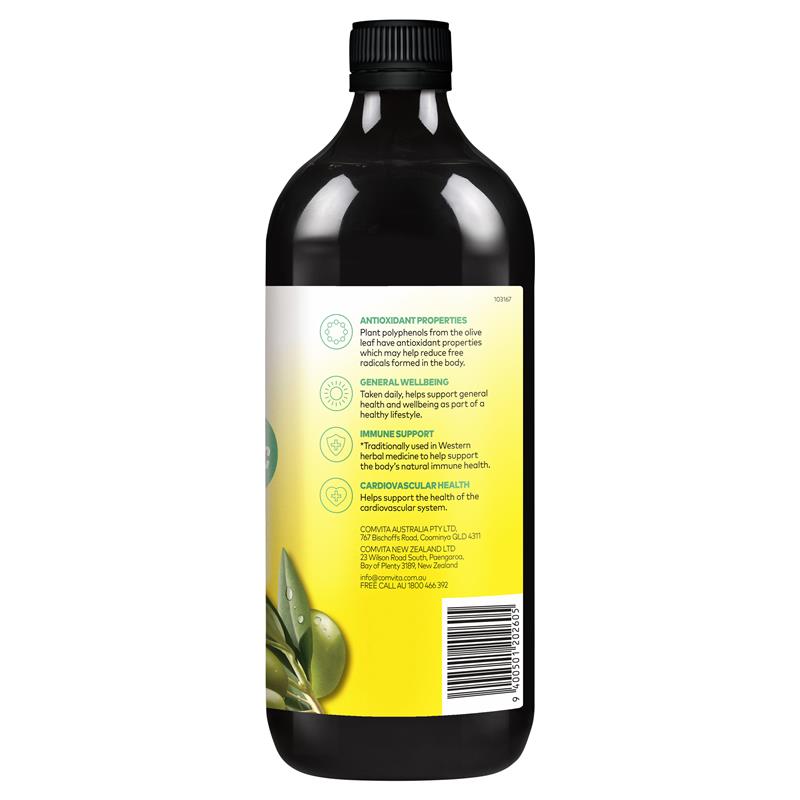Siro chiết xuất lá Oliu hỗ trợ hệ miễn dịch - Comvita Olive Leaf Extract Peppermint 1 Litre