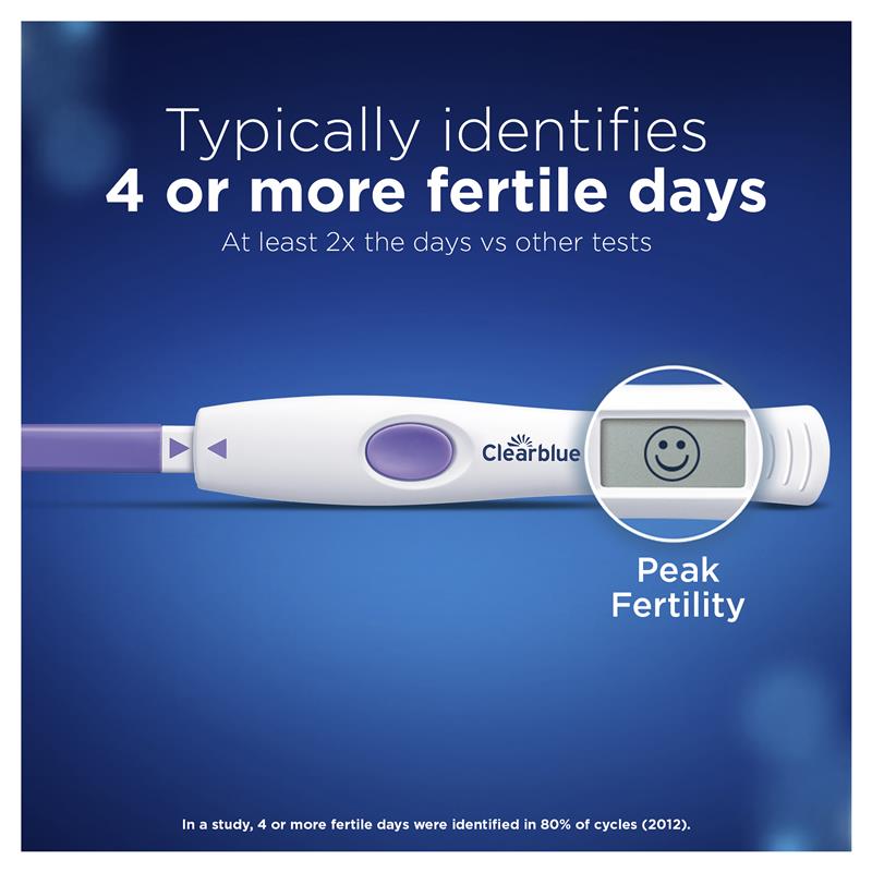 Bộ 10 Bộ xét nghiệm rụng trứng kỹ thuật số nâng cao Clearblue (Hormone kép) - Clearblue Advanced Digital Ovulation Kit Test (Dual Hormone) 10 Pack