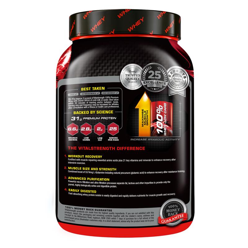Bột Vital Strength Launch Whey Protein Tăng Trưởng & Phục Hồi Cơ Vị Vanilla/ Sô Cô La - Vital Strength Launch Whey Protein Vanilla/Chocolate