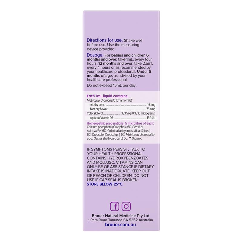 Siro Giảm Đau Cho Bé Mộc Răng Brauer Baby & Child Teething 100mL