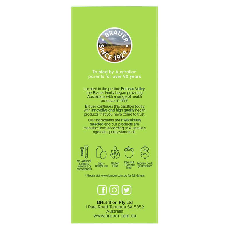 Siro Bổ Sung Kẽm, Vitamin C Và Vitamin D Cho Bé Trên 1 Tuổi Brauer Kids Liquid Zinc 200ml