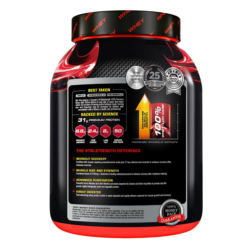 Bột Vital Strength Launch Whey Protein Tăng Trưởng & Phục Hồi Cơ Vị Vanilla/ Sô Cô La - Vital Strength Launch Whey Protein Vanilla/Chocolate