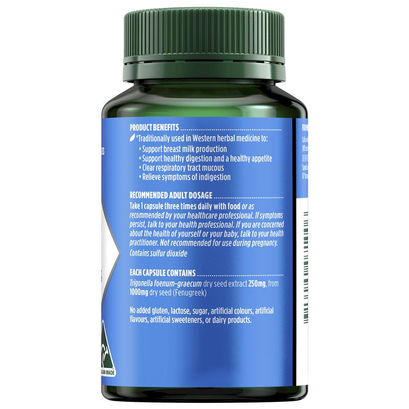 Viên Uống Lợi Sữa Nature’s Own Chiết Xuất Từ Cây Cỏ Cà Ri 1000mg 60 Viên - Nature's Own Fenugreek 1000mg 60 Capsules