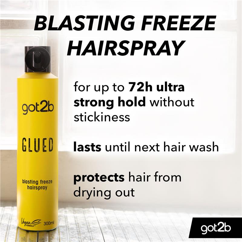 Chai xịt tóc dạng keo Got2b 300ml - Got2b Glued Hairspray 300ml - Xịt Giữ nếp Tóc Mạnh