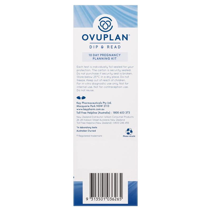 Bộ Công Cụ Lập Kế Hoạch Mang Thai Nhanh Hiệu Quả Tới 99%  - Ovuplan Pregnancy Planning Kit 10 Tests