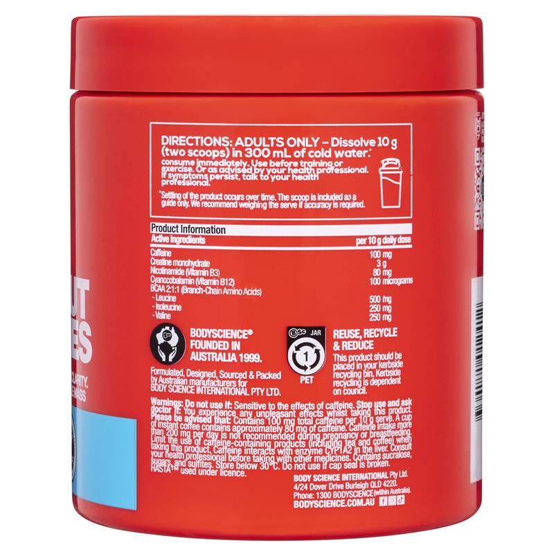 BSc K-OS Pre-Workout Hỗ Trợ Sức Đề Kháng & Tăng Năng Lượng - BSc K-OS Pre-Workout Blue Gummies/Lemon Squash/Juicy Melon/Grape 300g