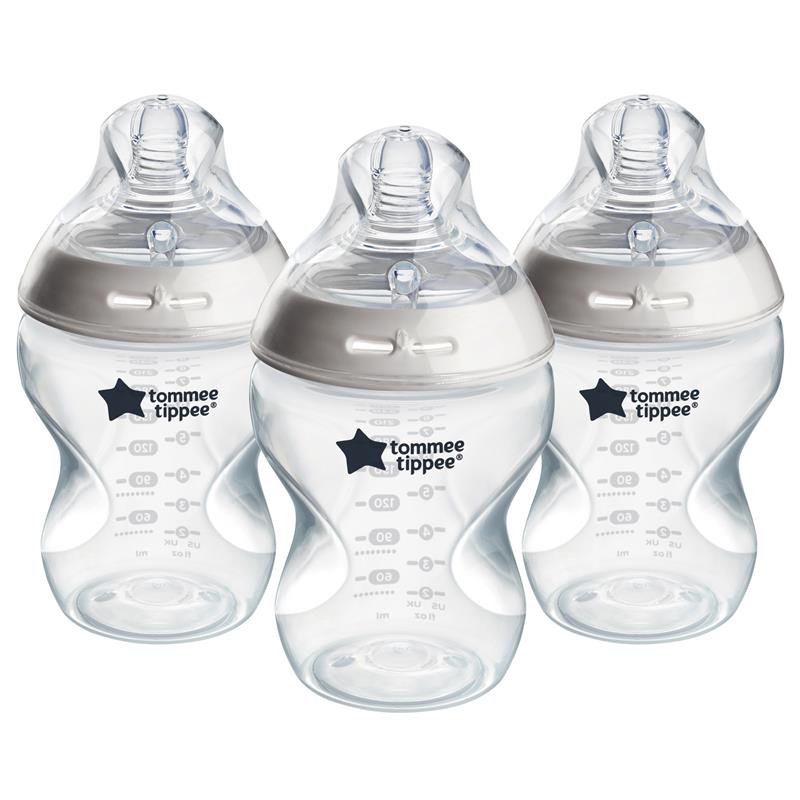 Bộ 3 Bình Sữa PP Ty Siêu Mềm Siêu Tự Nhiên Cho Bé 260ml - Tommee Tippee Natural Start 260ml PP Bottles Boy 3 Pack