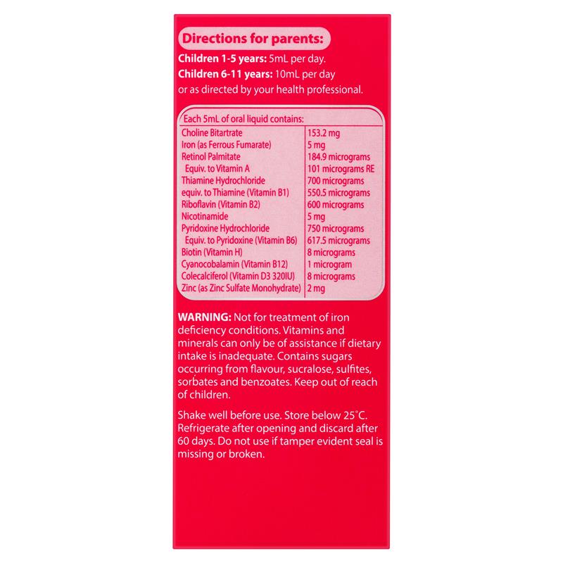 Nature's Way Kids Siro Vitamin Tổng Hợp Bổ Sung Vitamin Tổng Hợp Kèm Sắt Mau Ăn Chóng Lớn Tăng Đề Kháng