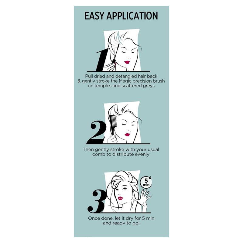 Cọ Che Phủ Bạc Chân Tóc L'Oreal Magic Retouch Precision 4 Màu Vàng Đậm Chấm Chân Tóc Bạc Khô Nhanh 5 Phút Tiện Lợi