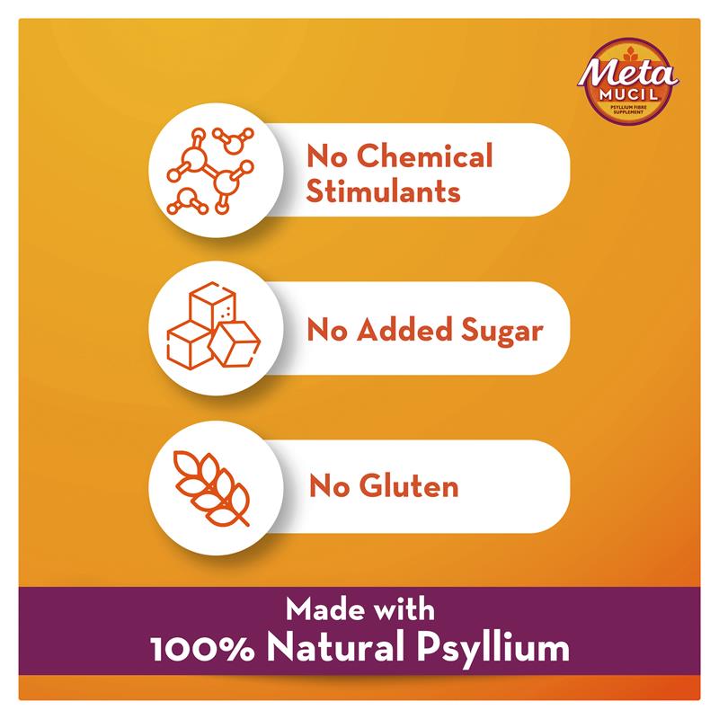 Thực Phẩm Bổ Sung Chất Xơ Metamucil Smooth Orange 114 liều 673g - Metamucil Fibre Supplement Smooth Orange 114 Dose 673g