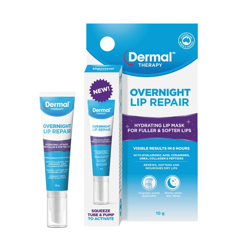 Mặt Nạ Dưỡng Ẩm Hỗ Trợ Cho Môi Mềm Mại & Tái Tạo Nuôi Dưỡng Môi Khô - Dermal Therapy Overnight Lip Repair 10ml