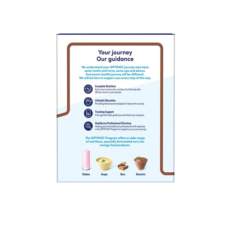 Optifast VLCD Shake Chocolate, Vanilla, Banana, Strawberry Ít Calo & Cung Cấp Chất Dinh Dưỡng Cần Thiết Để Giảm Cân An Toàn & Hiệu Quả - Optifast VLCD Shake Chocolate, Vanilla, Banana, Strawberry 18 x 53g