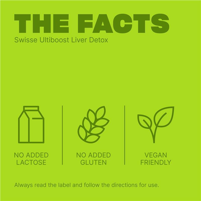 Swisse Ultiboost Liver Detox - Viên uống hỗ trợ thải độc gan