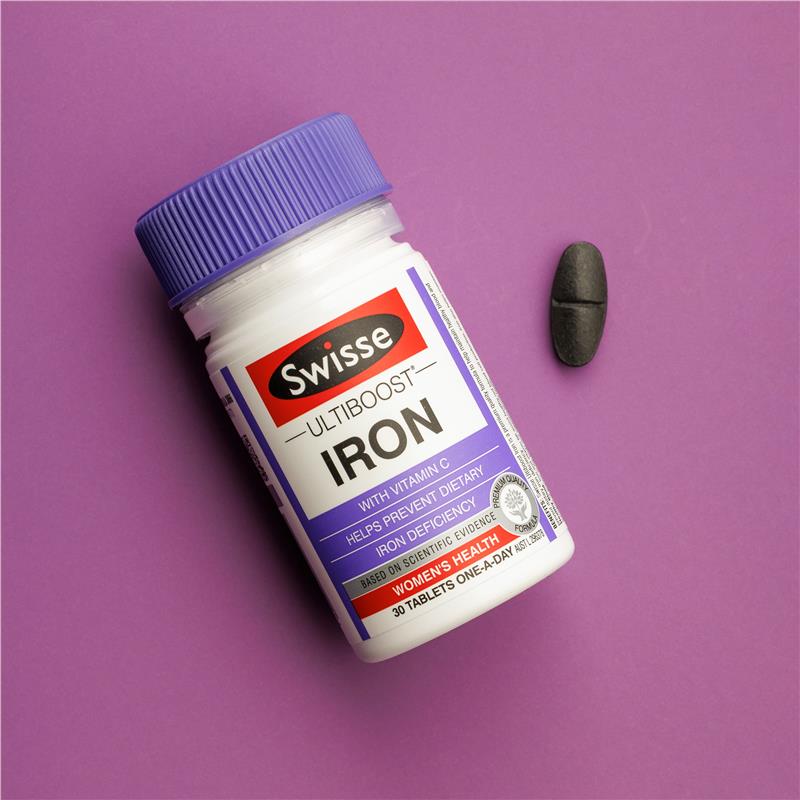 Viên uống bổ sung sắt Swisse Ultiboost Iron 30 viên