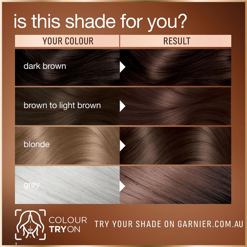 Thuốc Nhuộm Tóc Thuần Chay Garnier Good Hair Colour 5.0 Cà Phê Rang Nâu - Garnier Good Hair Colour 5.0 Coffee Roast Brown