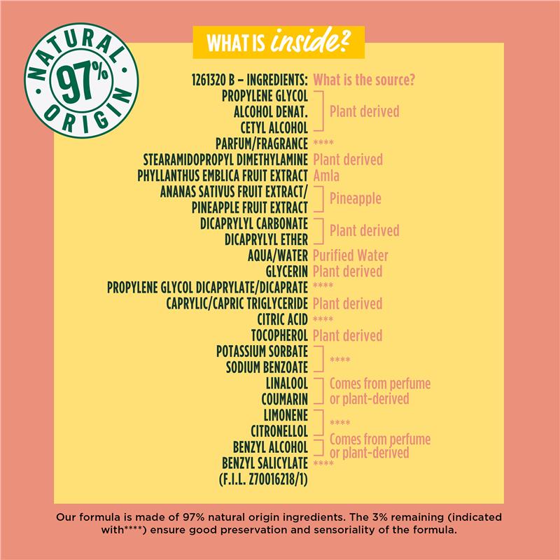 Nước Uống Chăm Sóc Tóc & Dưỡng Tóc Garnier Fructis Hương Dứa 200ml - Garnier Fructis Hair Drink Pineapple 200ml