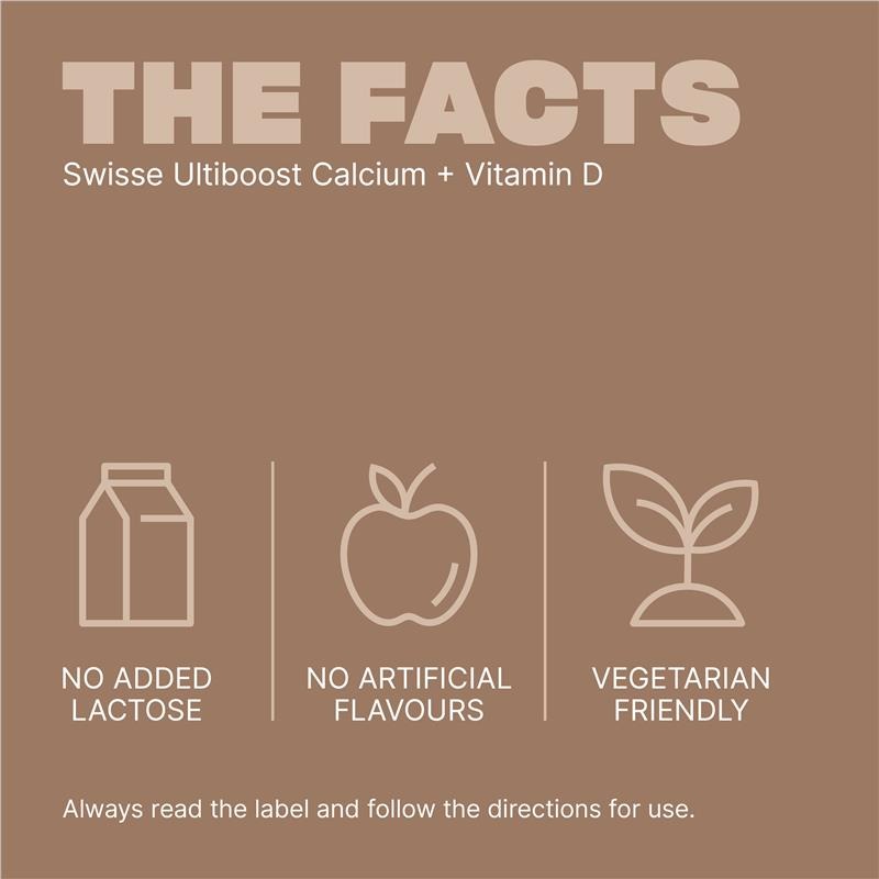 Swisse Ultiboost Calcium + Vitamin D - Viên Uống Chống Loãng Xương Tăng Cường Canxi + Vitamin D 150 viên