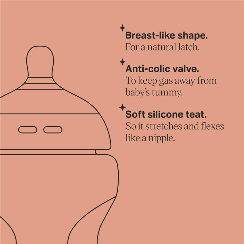 Bình Sữa Tommee Tippee Ty Siêu Mềm, Siêu Tự Nhiên & Đa Dạng Cho Bé - Tommee Tippee