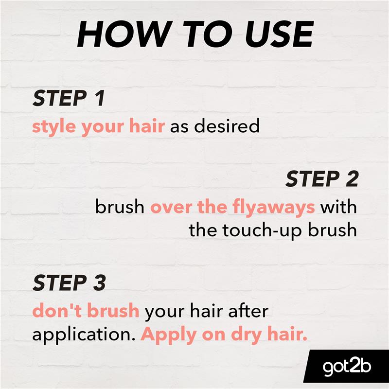 Got2b Cọ Che Phủ Tóc 16ml - Got2b Farewell Flyaways Touch Up Brush 16ml - Che Phủ Tóc Hói Làm Dài Mái