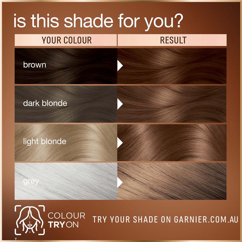 Thuốc Nhuộm Tóc Thuần Chay Garnier Good Hair 6.0 Màu Nâu Mochaccino - Garnier Good Hair Colour 6.0 Mochaccino Brown