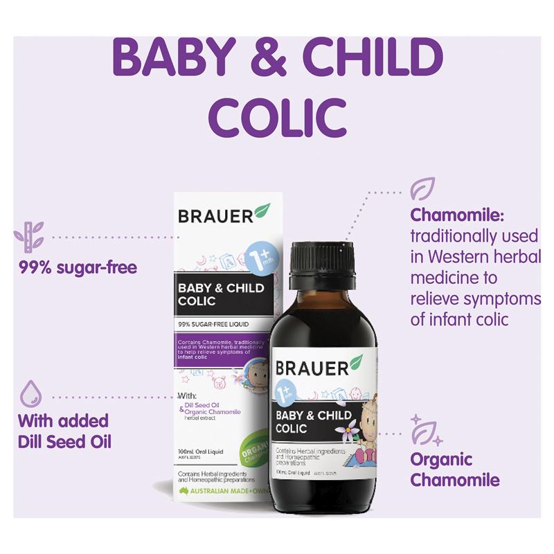 Siro Trị Đau Bụng Cho Trẻ Sơ Sinh Và Trẻ Nhỏ Brauer Baby & Child Colic Relief 100mL