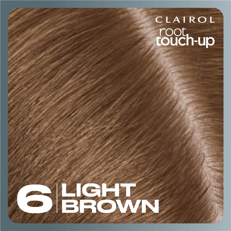 Thuốc Nhuộm Tóc Chuẩn Màu & Dễ Dàng Sử Dụng Lâu Phai - Clairol Nice N Easy Root Touch Up Số 6 Màu Nâu Nhạt - Clairol Nice N Easy Root Touch Up Permanent Hair Colour 6 Light Brown