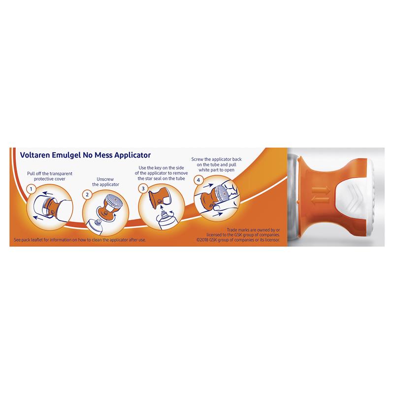 Voltaren Úc kem Bôi Xoa Bóp - Voltaren Pain Relief Gel No Mess Applicator