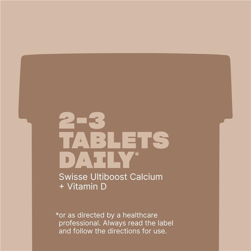 Swisse Ultiboost Calcium + Vitamin D - Viên Uống Chống Loãng Xương Tăng Cường Canxi + Vitamin D 150 viên
