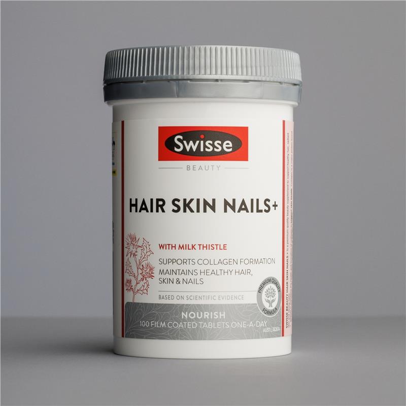 Viên uống hỗ trợ tóc da và móng - Swisse Ultiboost Hair Skin Nails+ 100 Viên