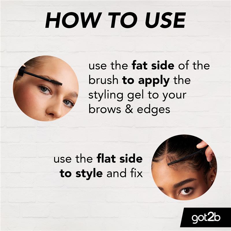 Got2b Gel Lông Mày & Mép Tóc - Got2b Glued 4 Brows & Edges - Tạo Dáng Cố Định Giữ Nếp Lông Mày