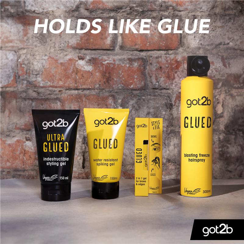 Got2b Gel Lông Mày & Mép Tóc - Got2b Glued 4 Brows & Edges - Tạo Dáng Cố Định Giữ Nếp Lông Mày