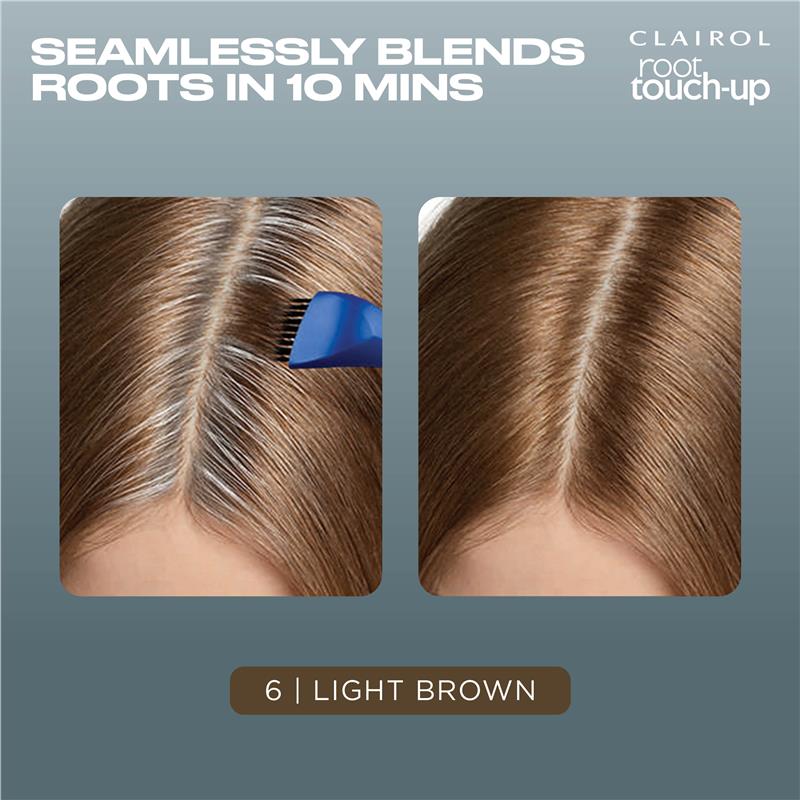 Phấn Che & Thuốc Nhuộm Phủ Bạc Tự Nhiên Độ Che Phủ Cao Clairol Nice & Easy Root Touch Up Màu Nâu Nhạt