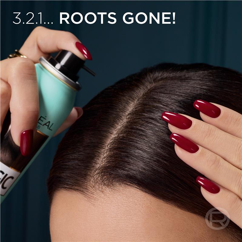 Bình Xịt L'Oreal Che Phủ Bạc Chân Tóc Đen - L'Oreal Paris Magic Retouch Temporary Root Concealer Spray Black - Xịt che phủ bạc nhanh tức thì