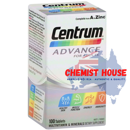 Centrum Advance - Vitamin Tổng Hợp cho người trưởng thành 100 viên