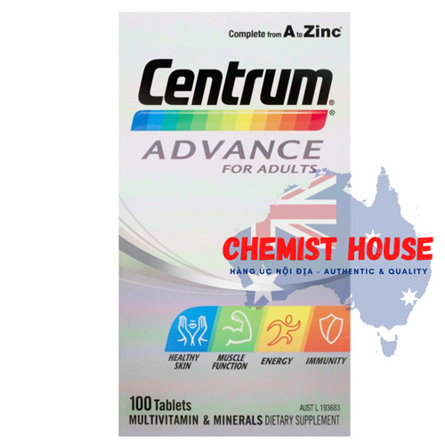 Centrum Advance - Vitamin Tổng Hợp cho người trưởng thành 100 viên