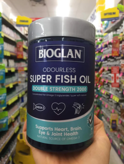 Dầu cá Bioglan Odourless Super Fish Oil Double Strength 200 viên