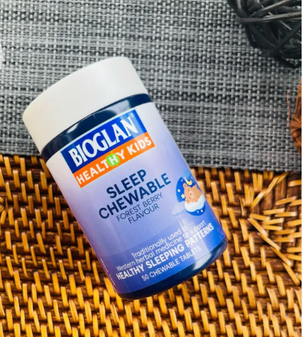 Viên nhai hỗ trợ giấc ngủ cho trẻ công thức mới Bioglan Kids Sleep Chewable 50 Tablets