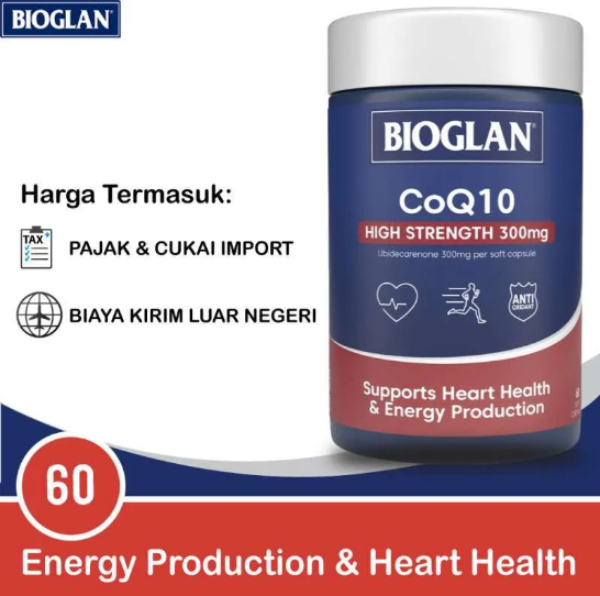 Viên uống hỗ trợ sức khỏe tim mạch Bioglan CoQ10 300mg 60 viên