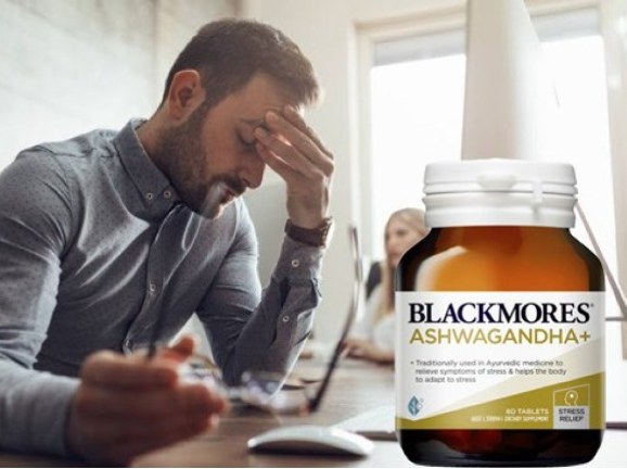 Viên uống giảm căng thẳng Blackmores Ashwagandha + 60 Tablets