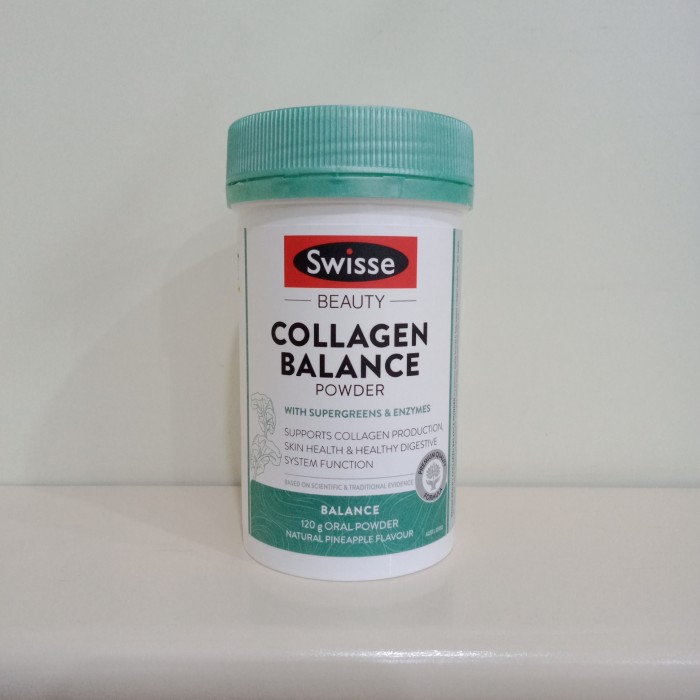 Swisse Beauty Collagen Balance 120g Powder - Collagen thủy phân đẹp da từ rau xanh