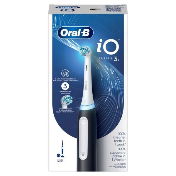 Bàn Chải Điện Oral-B iO Series 3 Màu Đen Chính Hãng - Oral B Power Toothbrush iO 3 Series Black