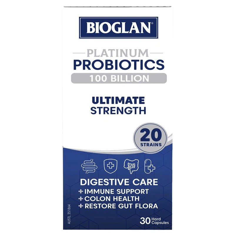 Viên uống bổ sung lợi khuẩn Bioglan Platinum Probiotic 100 Billion 30 Capsules