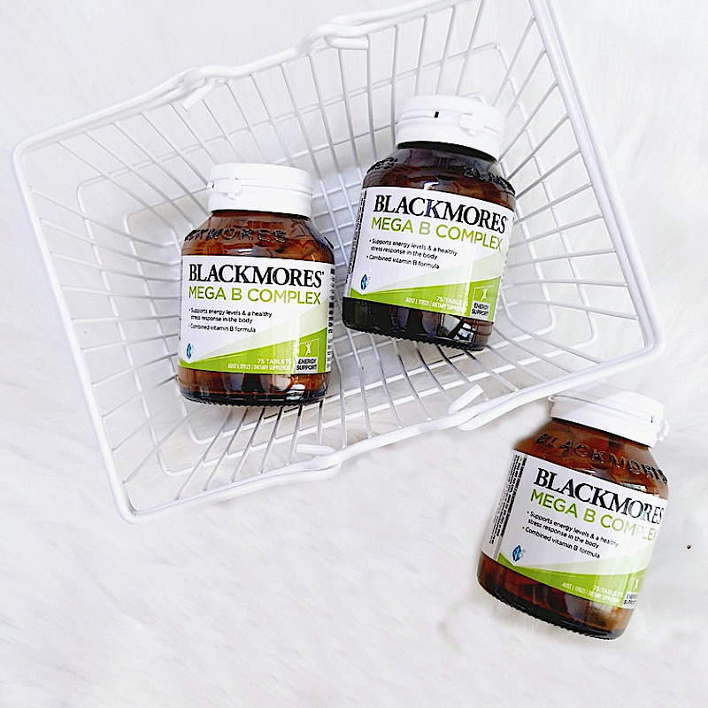 Viên uống bổ sung Vitamin B tổng hợp Blackmores Mega B Complex 75 viên