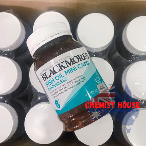 Blackmores Odourless Fish Oil  - Viên uống Dầu cá không mùi Minicaps 400 viên