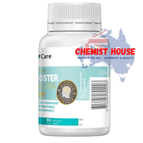 Healthy Care Brain Booster Ginkgo Biloba 6000mg - Viên uống bổ não 60 viên